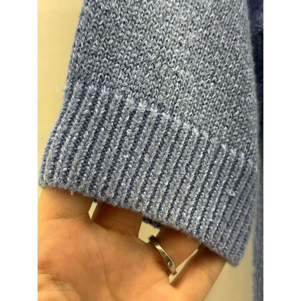 Banana Republic women S short sleeve blue preppy cottagecore sweater